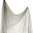 Fishing Net – (1 Pack) 5' X 10' Decorative Fishing Net Decor – Authentic Fish Netting for Decoration - Nautical Netting for Decor - Fishnet Decorative - Fish Nets for Wall Decoration