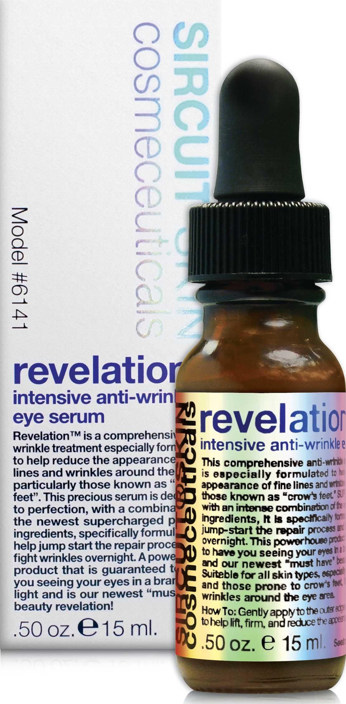 Sircuit Skin REVELATION Intensive Anti-Wrinkle Eye Serum - Eye Firming Serum with Retinol, Birch Bark Extract + Peptides - Eye Lifting Serum to Help the Appearance of Fine Lines + Wrinkles (0.5 oz)