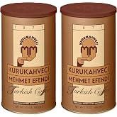 Kurukahveci Mehmet Efendi Turkish Coffee, Medium Roast, 17.6 oz (Pack of 2) | 100% Arabica, Extra Fine Grind for Cezve and Ibrik, Rich Aroma, Vegan, Gluten Free, Roasted in Istanbul Since 1871