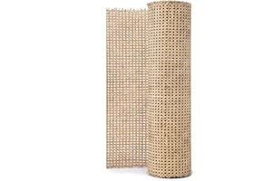 KOLWOVEN 16" Width Cane Webbing roll -Rattan Webbing for Caning Projects | 16" X 3 FEET | Pre - Woven Open Mesh Cane - Cane Webbing Sheet (3 FEET)