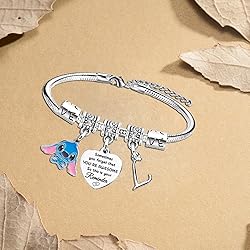 Waeceip Stitch Bracelet with Initial Letter, Gifts