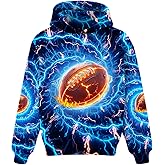Boys Girls Hoodies 3D Graphic Hoodie Cool Pullover Sweatshirt with Pocket for Kids 6-16 Years