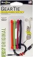Nite Ize Original Gear Tie, Reusable Rubber Twist Tie, 3-Inch, Assorted Colors, 4 Pack, Made in the USA