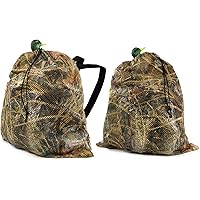 GUGULUZA Mesh Decoy Bags, Green/Camo Duck Decoy Bag for Goose/Turkey/Waterfowl/Pigeon, Light Weight Carrying Storage Backpack