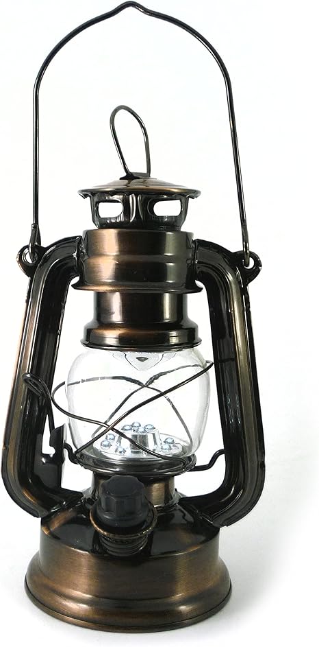 pk green farol led decorativo metal lampara vintage a pilas
