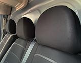 BAAZ Universal Van Seat Covers 2+1 3D Stripe Black Grey Front Driver Passenger view 8