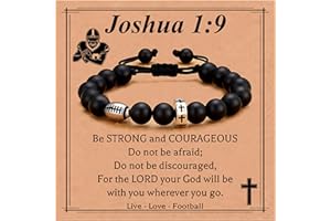 Miss Chipmunk Baseball/Basketball/Football/Soccer Bracelet for Boys Cross Beaded Bracelet Gifts for Son Grandson Players Team Fan Friends,Birthday Christmas Gifts for Men Boys