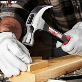 MAXPOWER 8Oz Claw Hammer Framing Rip Steel Head Fiberglass Rubber Grip Tool view 4