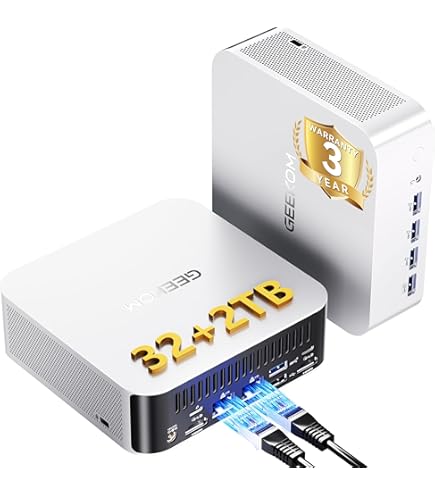 Amazon.com: GEEKOM A8 Mini PC, AMD Ryzen 7 8845HS Mini Computers