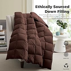 PEACE NEST Soft Lightweight Down Blanket for Bed