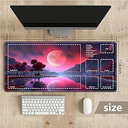 Playmat with Zones for MTG Magic The Gathering, 24