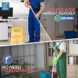 TDBS Colour Coded 120cm Aluminium Mop Handle Red Universal Fitting view 2