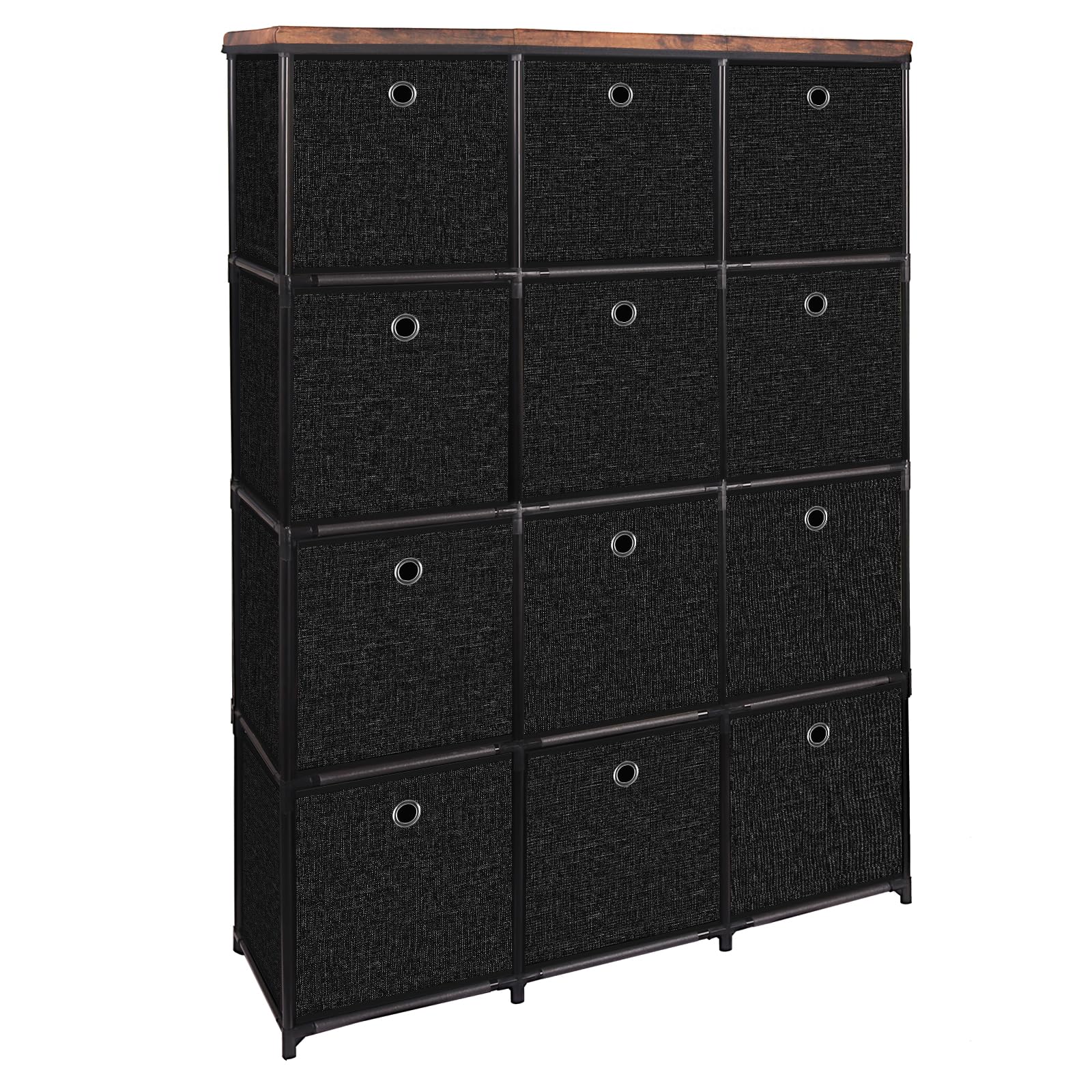 VASICAR Storage Tower Unit with 12 Drawers, Vintage Floral Cube