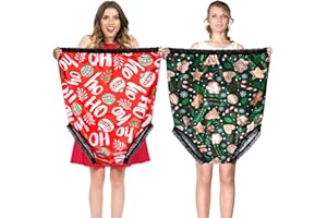 AORSOR White Elephant Gifts for Aldult Funny Underwear for Women Big Granny Panties Gag Gifts for Men