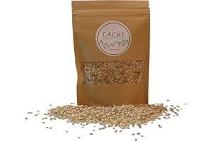 Non-GMO Organic Hulled Barley | 100% Organic | The World’s Finest Barley | Grown in the Rocky Mountains | Non-Irradiated | Resealable Packages | Cache Harvest Co. Premium (10 Ounces)