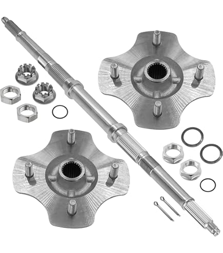 Amazon.com: Caltric Rear Axle Shaft with Wheel Hub Nuts Compatible