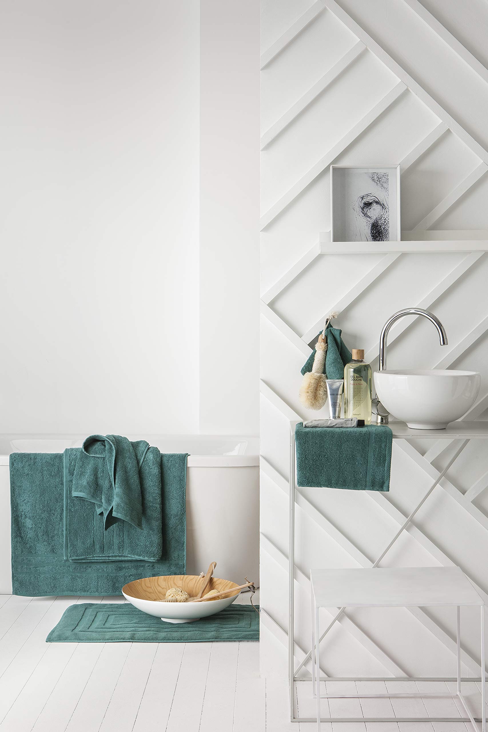 TODAY Bath Towel 100% Cotton 130 x 70 cm Emerald