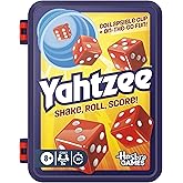 Hasbro Gaming Yahtzee Dice Game | with Collapsible Cup &amp; Storage Case | Fun Family Games for Kids, Teens, Adults | 30 Mins. | 2 or More Players | Ages 8+