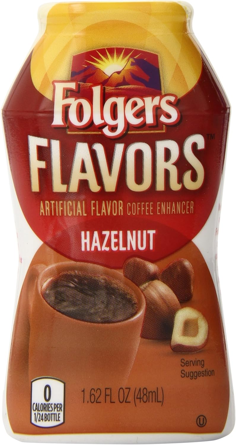 FOLGERS Flavours Hazelnut Flavoured Liquid Coffee Enhancer 48ml Amazon