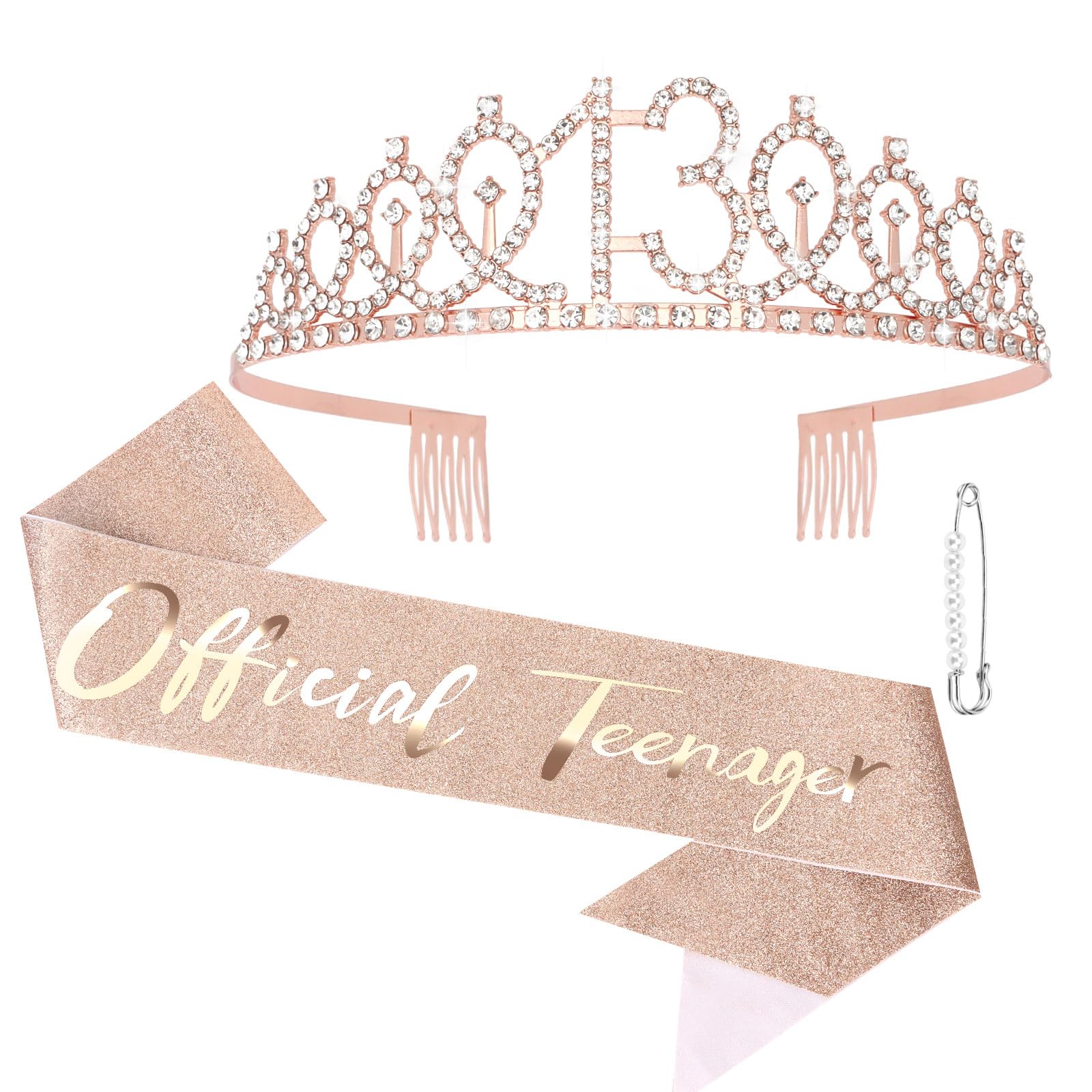 Photo 1 of Semato 13th Birthday Decorations for Girls 13th Birthday Sash and Crown Gifts for Girls