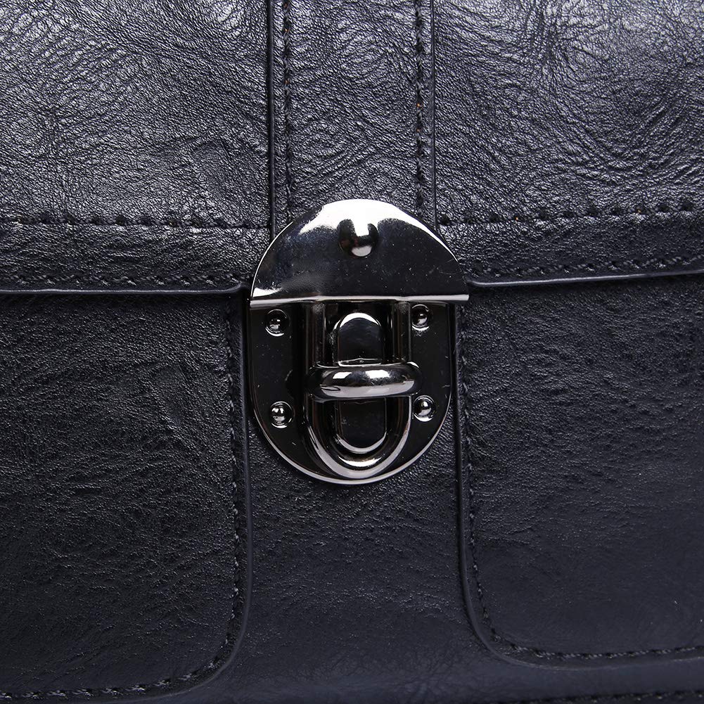 TENXITER Womens Leather Small Crossbody Bags Cell Phone Wallet Purse Bag for Women (Black #)