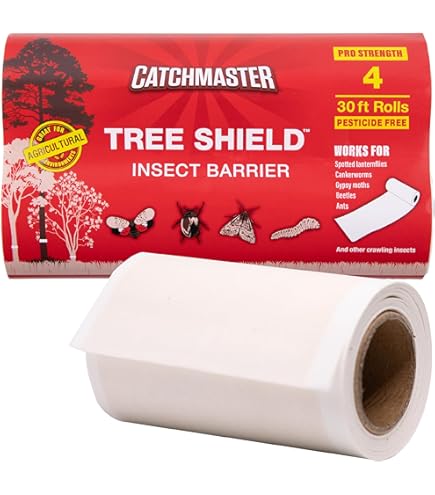 Bandes De Protection Pour Arbres Fruitiers - Bande De Graisse Pour Arbres Fruitiers - Bande De Graisse Contre Les Chenilles Et Les Fourmis - Ruban Adhésif Pour Protéger Les Arbres Fruitiers, Les