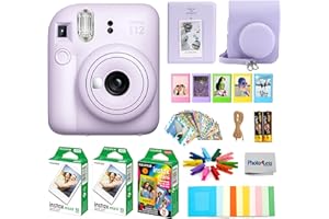 FUJIFILM INSTAX MINI 12 Instant Film Camera (Lilac Purple) + Accessories