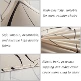 HZDHCLH Chair Covers 4pcs Stretch Removable Washable Short Dining Chair view 4