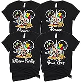 Custom Magic Kingdom Mouse Ear Family Matching Vacation Shirts, Personalized Wonder Dream Birthday Squad Outfit, Trip Apparel