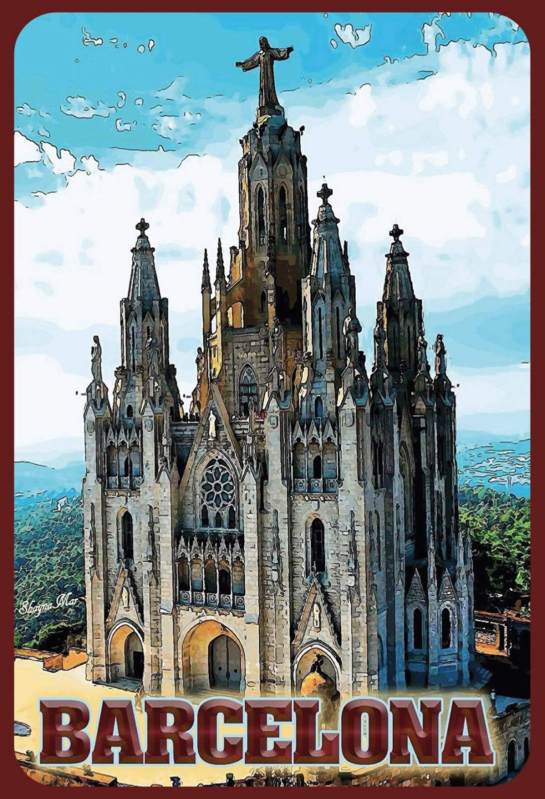 Schatzmix Tin-Plate Sign, Sheet metal, Multicoloured, 20x30 cm