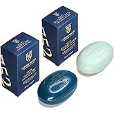 Caswell-Massey Newport & Jockey Club Soap Bar Bundle | Men’s Triple-Milled Soaps | Marine & Classic Scents | Plant-Based, Essential Oils, Made in USA | 2 Bars, 5.8 oz Each