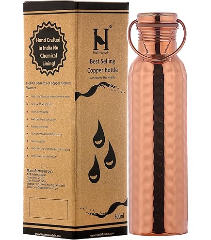pure copper water bottle, matt, approx. 500 ml, heavy-duty version, 230 g pure copper water bottle, matt, approx. 500 ml, heavy-duty version, 230 g