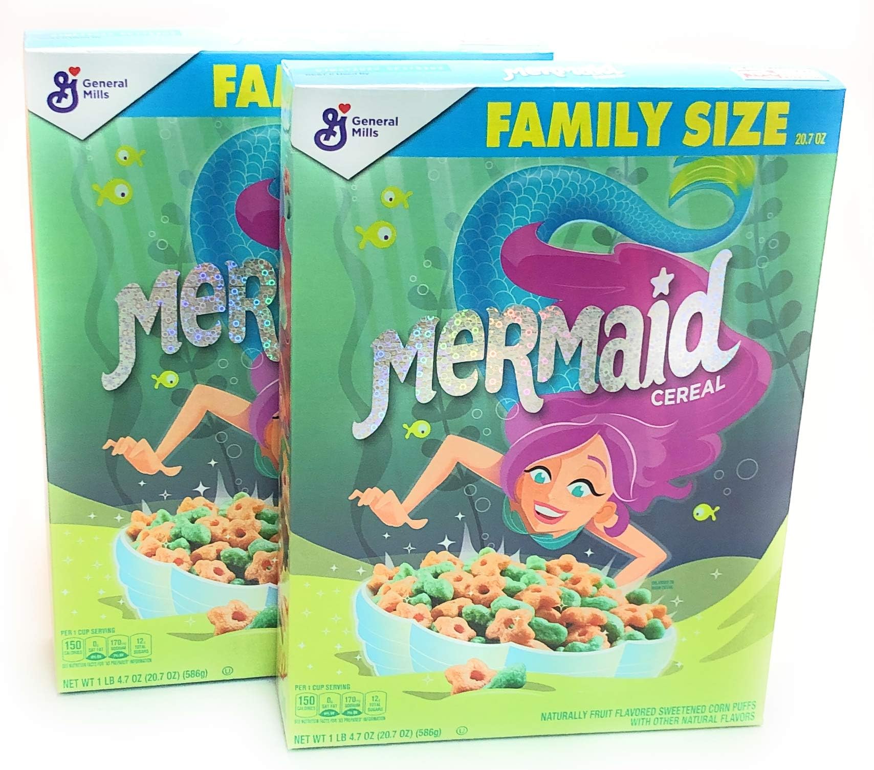 General Mills Mermaid Cereal 20.7 oz, Pack of 2