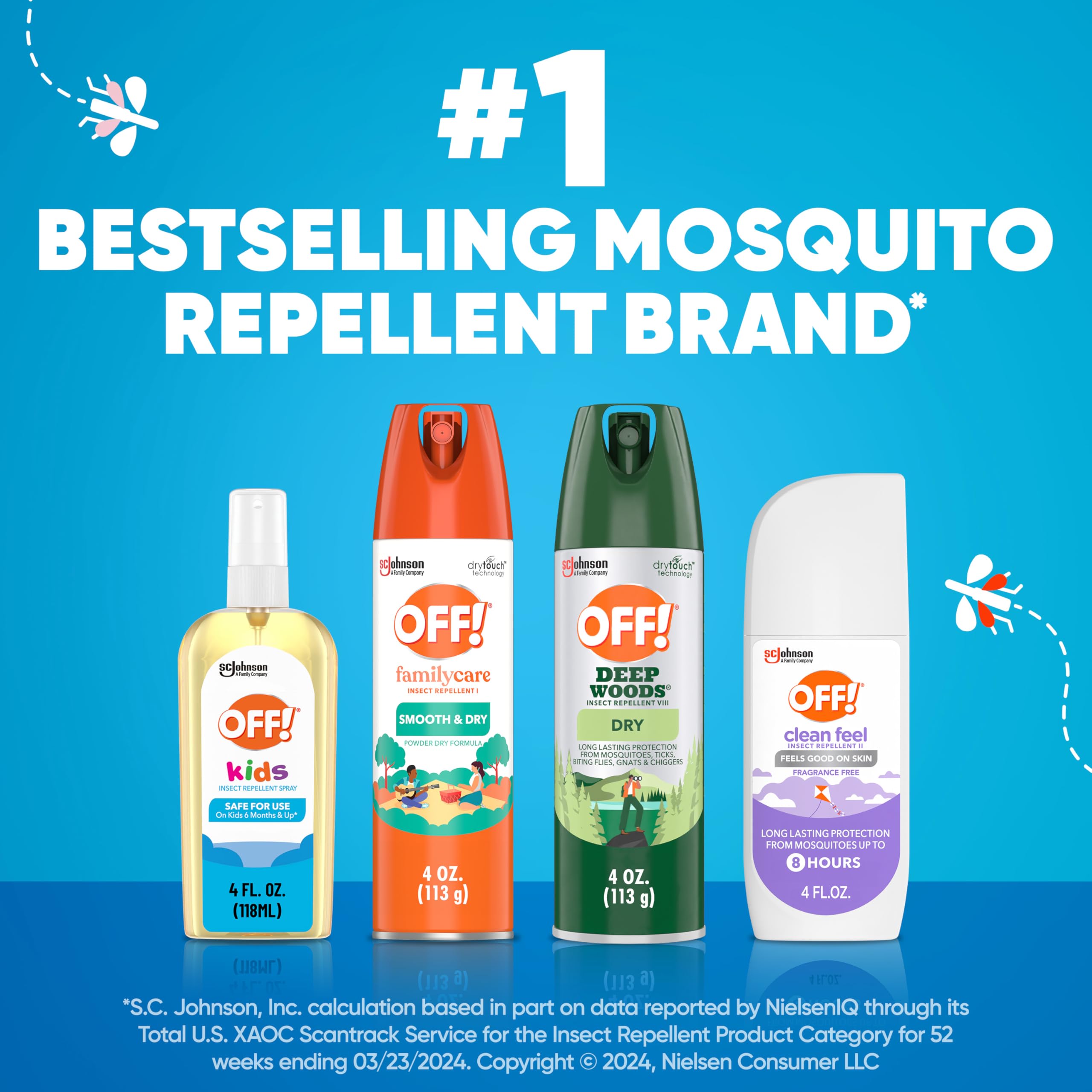 OFF! Kids Insect Repellent Spray, Botanically Inspired, Safe for Use On Kids, 4 oz