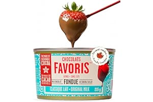 Chocolats Favoris Chocolate Fondue – Classic Milk Chocolate - Small Sharing Can (215 g) – Ready in 15 Minutes | Smooth & Crea