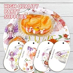 96 Pcs Fairy Plates and Napkins Party Supplies