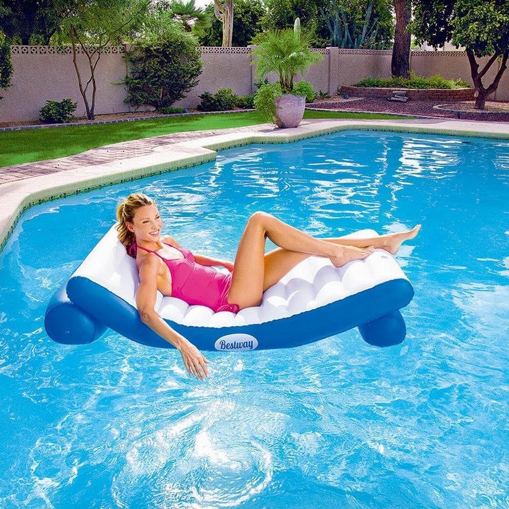 Increase the inflatable floating row lazy beach floating bed mattress