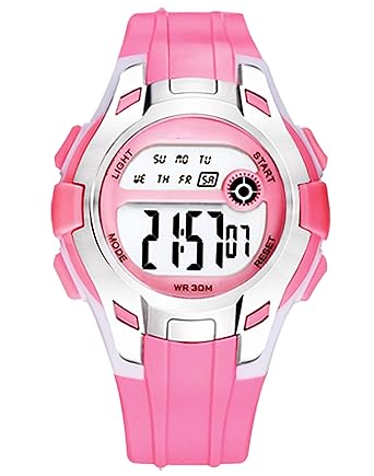 Steel Style Multi-functions Digital Display Multicolour Dial Sports Kids Watch