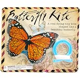 House of Marbles Mini Butterfly Kite for Kids, Small Single-Line Flying Kite with 19.7-Foot String, Colorful Outdoor Toy, Party Favor and Stocking Stuffer, One Design Supplied
