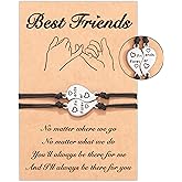 Tarsus Best Friend/Sister Bracelets for 2/3 Heart Matching Bracelets Gifts for Women Girls