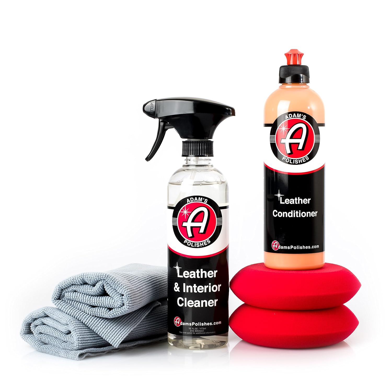 Adam's Polishes Leather Interior Cleaner & Conditioner Complete Leather Care Kit (Complete Leather Kit)