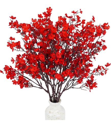 JAKY-Global Babys Breath Silk Artificial Flowers Bulk With