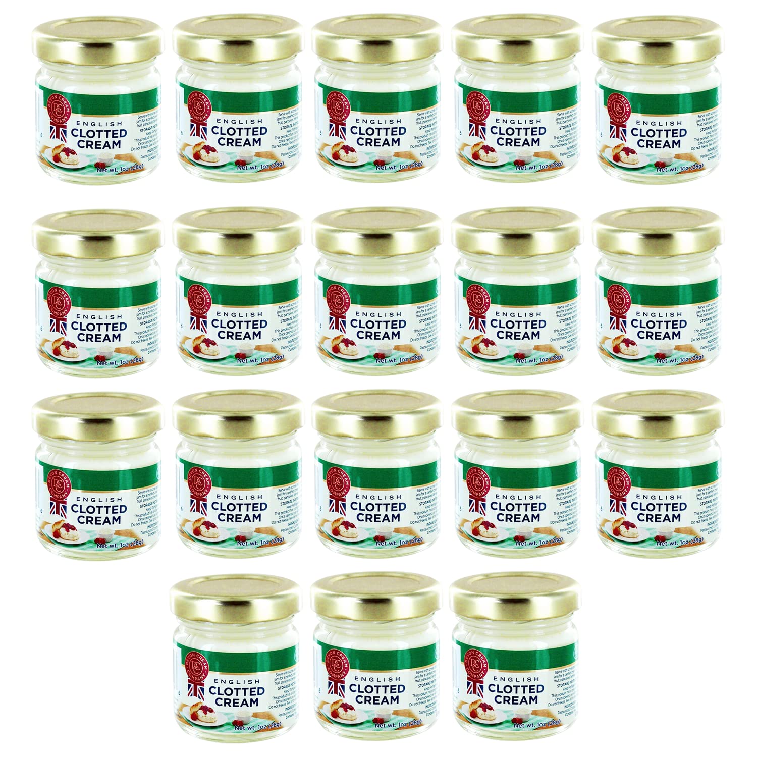 Clotted Cream Mini Jars - English Devon Cream - Long Shelf Life (18)