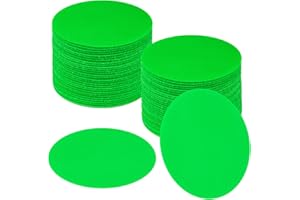 IKAYAS 48 Pcs Green Carpet Spots Markers One Color Green Carpet Circles Carpet Dots for Classroom Decoration Teacher Supplies, Carpet Floor Dots Carpet Markers for Preshool Kids