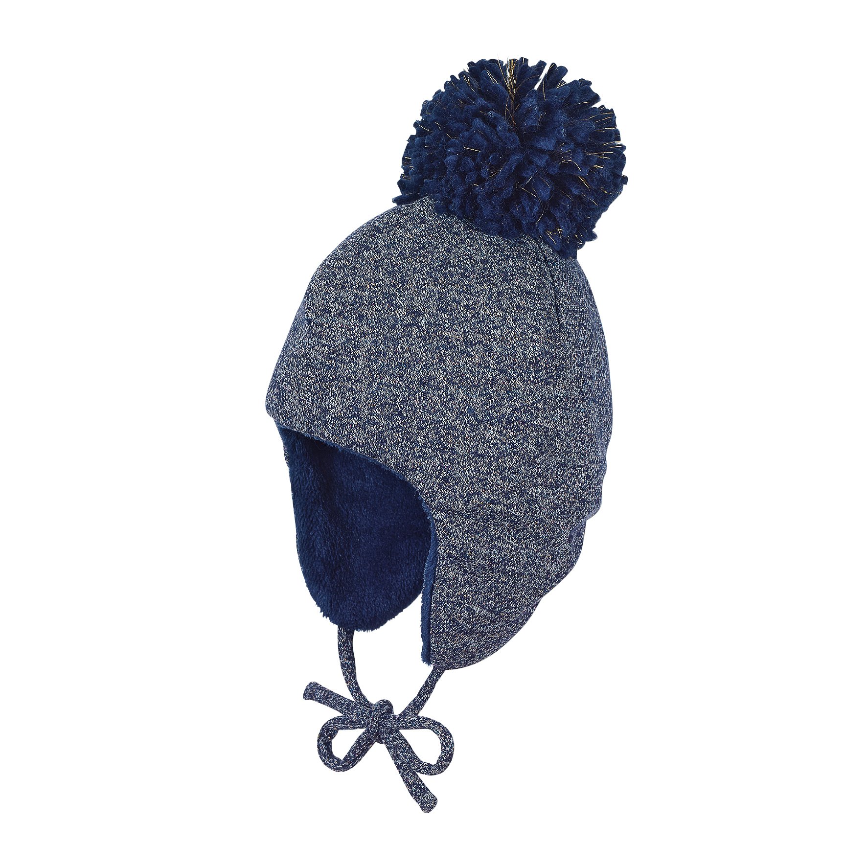 Sterntaler Baby Girls' Inka-Mütze Hat, Blue (Marine 300), 47