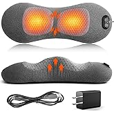 3 in 1 Lower Back Massager, Triple Fusion Back Massager with Heat, Vibration and Stretch,Lumbar Support Pillow with Ergonomic Memory Foam for Bed and Chair