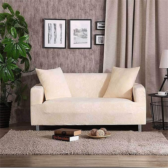 CClz Suave Jacquard Elástica Funda para Sofá,Mano De Obra Exquisita