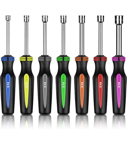 Performance Tool 1910 SAEナットドライバー7点セット Amazon.com: Performance Tool 1910 7-Piece SAE Nut Driver Set for