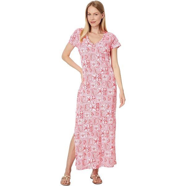 Lilly Pulitzer, Womens, Etta Short Sleeve Maxi Dress, Low Tide Navy  Pandarama, XX-Small at Amazon Women's Clothing store