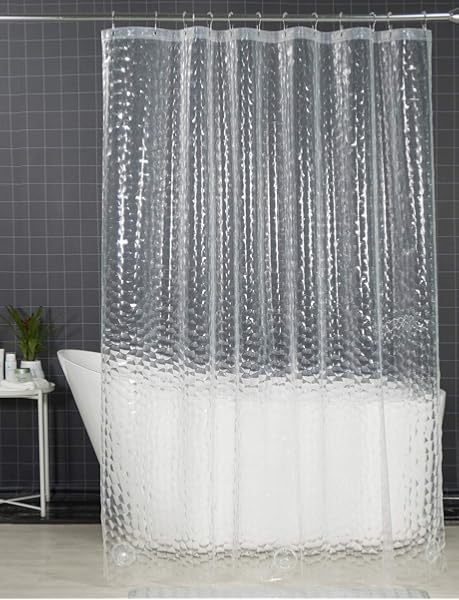 Amazon Com Amazerbath Water Cube Shower Curtain Liner 72 W X 72